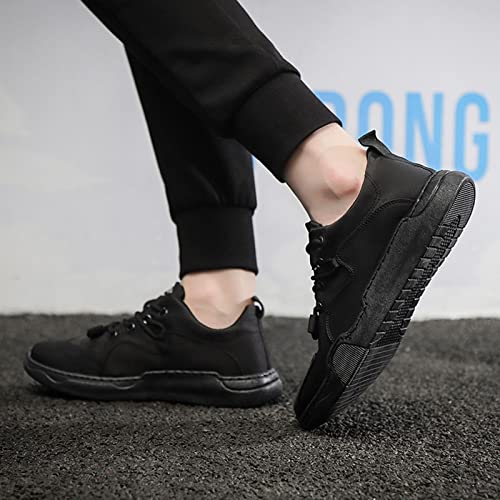 Sapato masculino casual semi formal de couro sem cadarço respirável de seda gelo