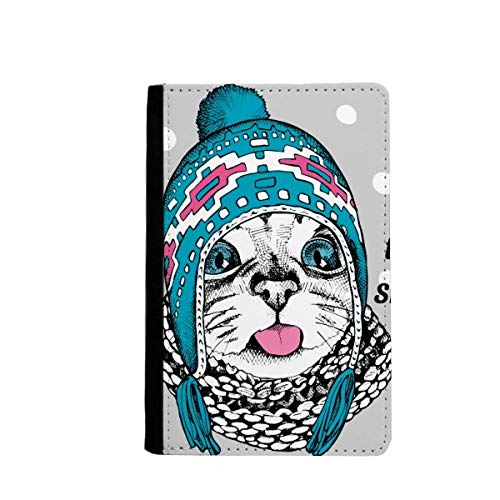Porte-Passeport Chat The Taste of Snow étui protection animal et pochette carte voyage