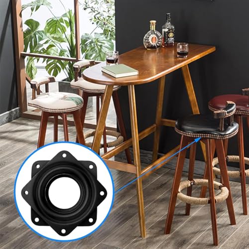 Aililong 4 Stück 72mm Druckkugellager Drehteller Drehplatte Drehlager Drehbeschlag, 360 Grad für Möbel, Regalaufsteller und TV-Schränke.