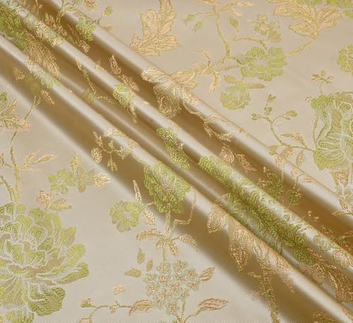 Image of FRESH FROM LOOM Window Room Darkening Curtains 5 Feet Long,High Tenacity Yarn Polyester Rod Pocket Weaved Premium Screens for Home Office,Prada for Living Room Bedroom,Dust Repellent(Green,5ft,1pc)