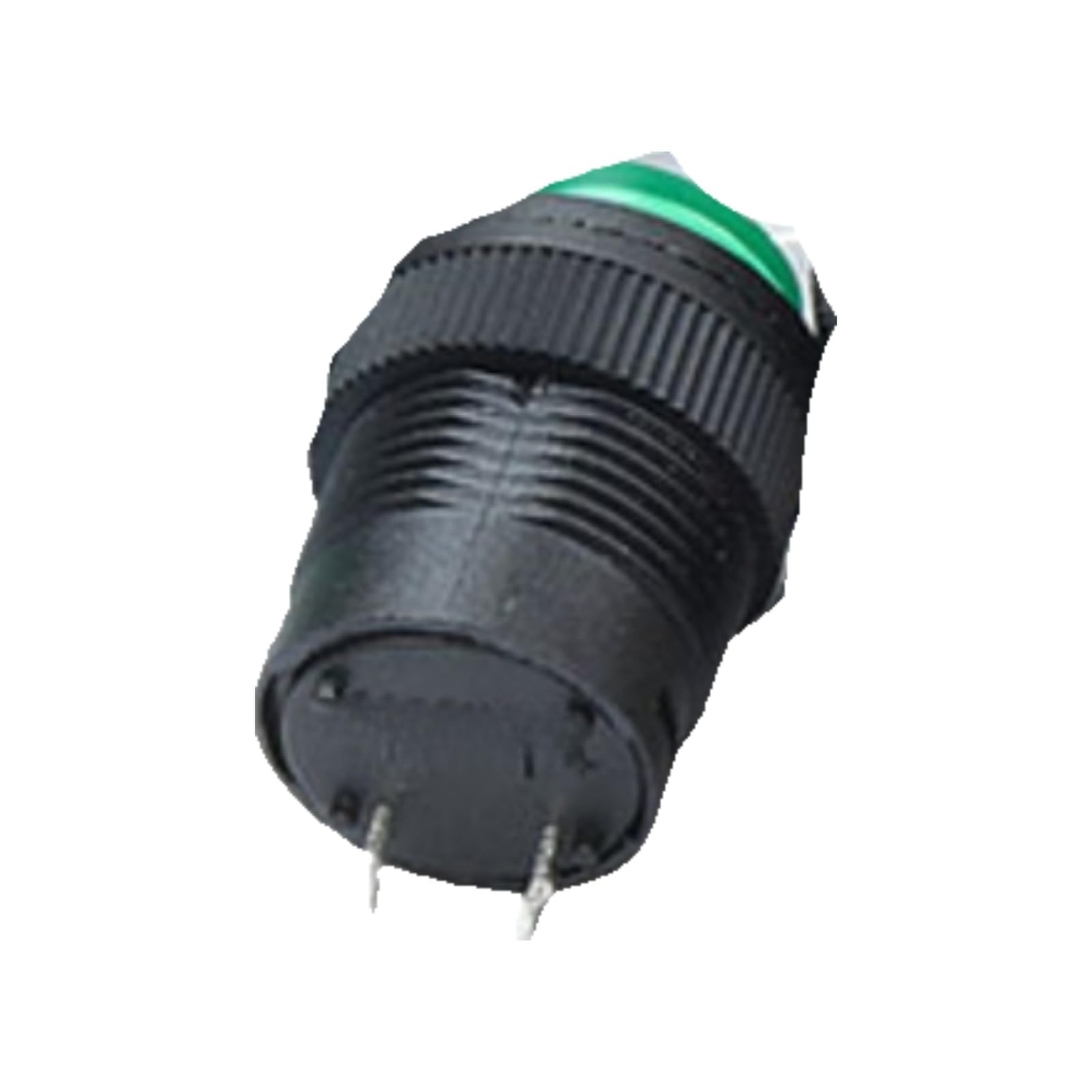Interrupteur à bouton-poussoir filaire R16-503B vert auto-restauration pour circuits