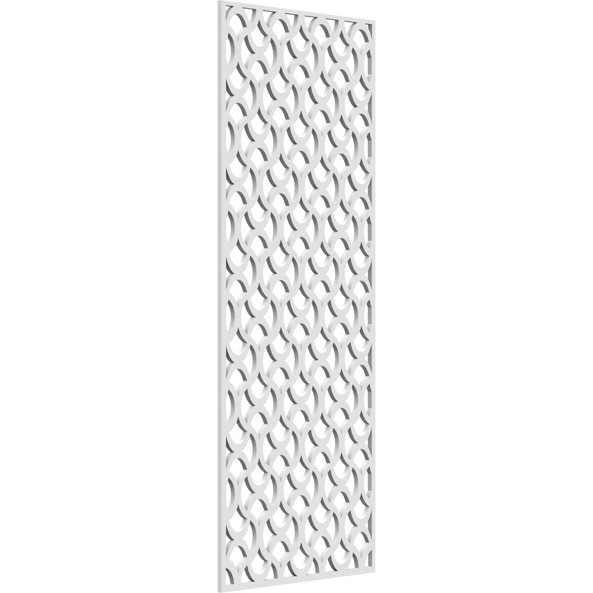15 3/8"W x 39 3/8"H x 3/8"T Resort Decorative Fretwork Wall Panels in Architectural Grade PVC