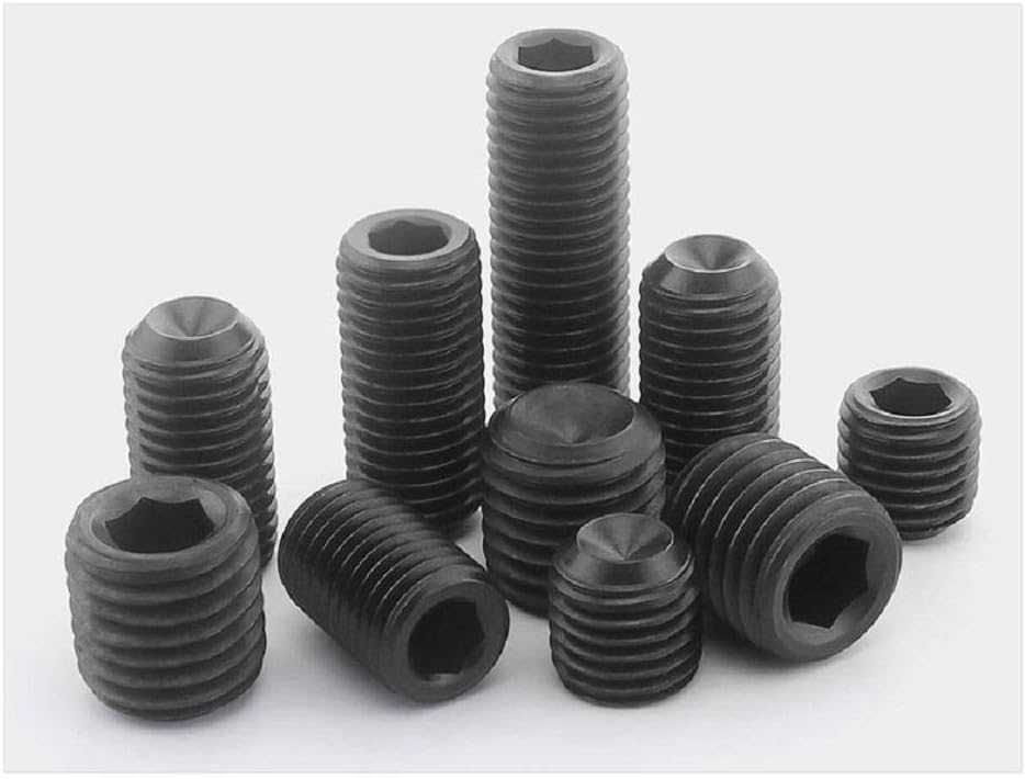 Class 12.9, Adjusting Screw with Hexagon Socket and Concave End, Jimmy Machine Top Screw Without Head, M5-M5 * 4 (50 Pieces)