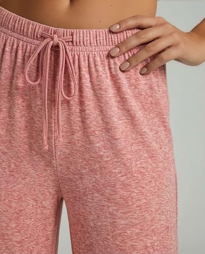 Image of Real Essentials 3 Pack: Women's Soft Palazzo Pants - Wide Leg Yoga Casual Loungewear Pajama Pj Bottoms (Plus Available)