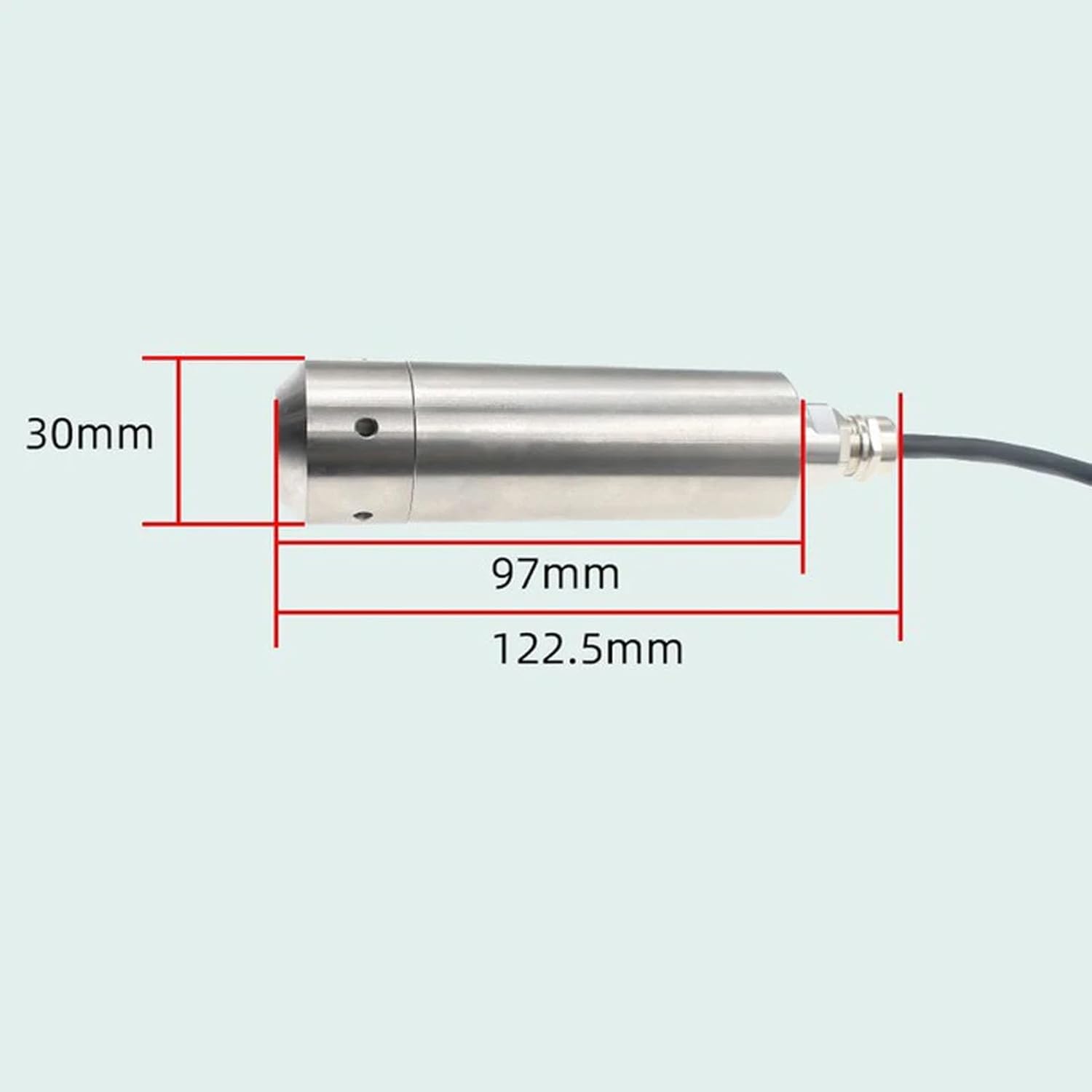 iDili RS485 Turbidity Sensor Stainless Steel Probe Module Sewage Mixed Water Quality Liquid Detector (Sensor)