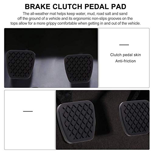 Wakauto 3Pcs Pedal da Embreagem de Freio Acessórios de Reposição de Embreagem Tampa de Borracha Univ