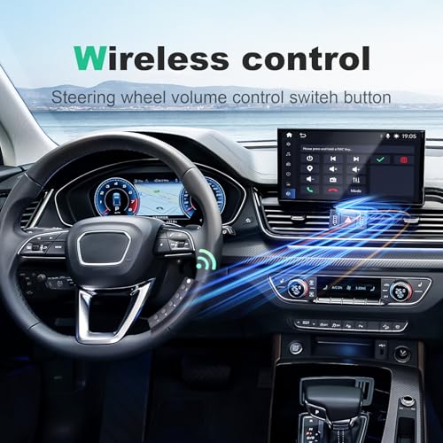 Y-METDRIVING Wireless Steering Wheel Remote Control with Signal Indicator, only supports Portable Ca