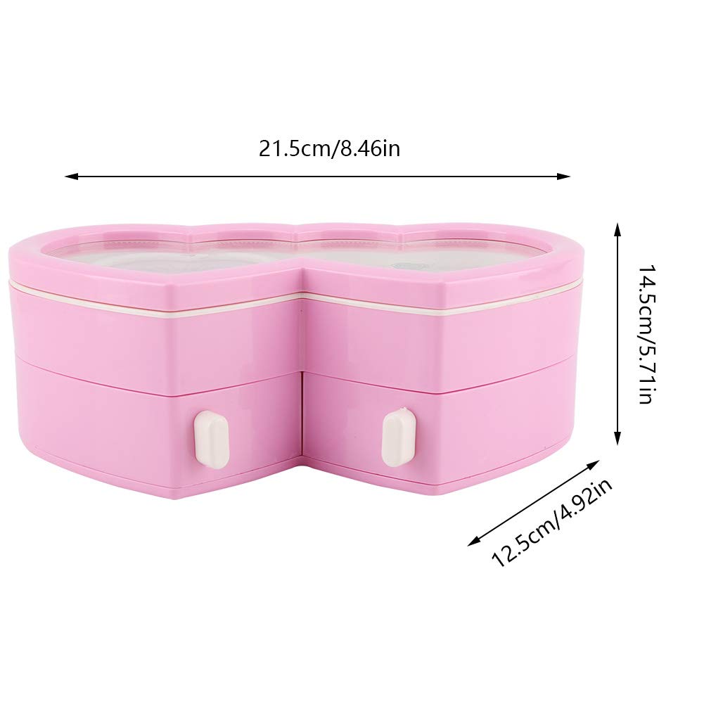 Carillon Portagioie A Forma Di Cuore Con Ballerina Rotante - Musicale Per Bambine - Regalo Compleanno (Rosa) - Foto 7