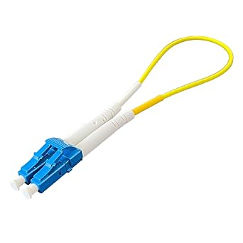 LC to LC Fiber Optic Loopback Cable - 1 Pack - OS2,Single Mode Fiber Loopback Testers, 9/125um, Duplex LC/UPC Connectors for Self-Testing SFP Modules or Network Device