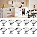💎【Spezifikation】Der Griff ist transparent, der Kristalldurchmesser beträgt 30 mm, der Basisdurchmesser beträgt 15 mm und die Höhe beträgt 25 mm.