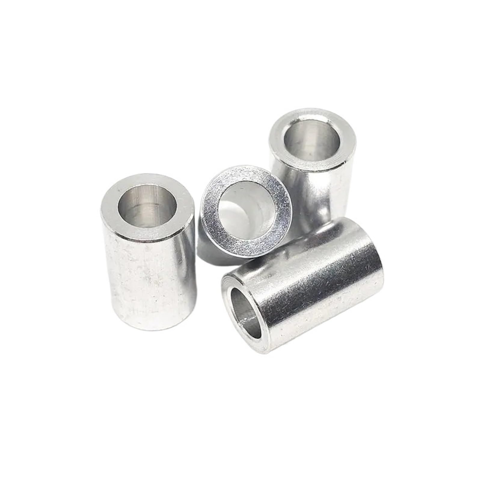 Distanziali in alluminio, 10 rondelle piatte in alluminio M3-M8, boccola guarnizione (L 6 mm, M8 x 16 x L, 10 pezzi)