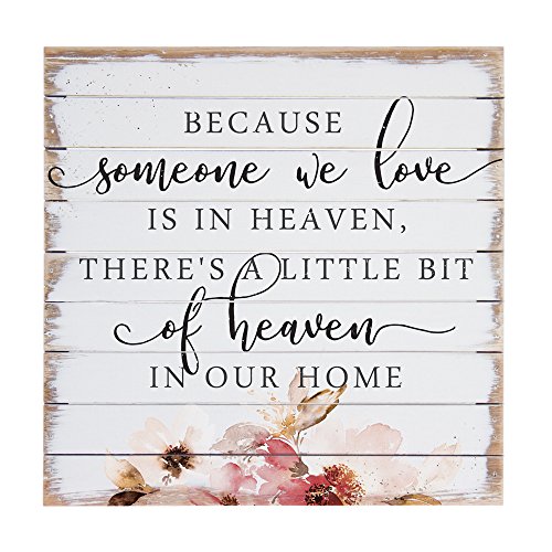 Simply Said, INC Perfect Pallets Sympathy Sign, Because Someone We