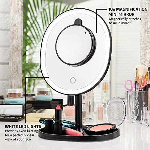 OVENTE Espejo de Maquillaje Recargable con Luz 9" miniatura 2