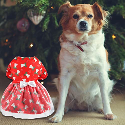 Vestido de Natal para cachorro | Roupa de cão de tema de férias - Suéter de tricô para cachorros de