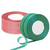 Decoraciones navideñas únicas--- el juego de cintas navideñas es el complemento perfecto para tus decoraciones navideñas. Es muy adecuado para decorar árboles de Navidad, coronas navideñas, bolas navideñas y para complementar el calendario de Adviento. Agregará encanto y lujo a sus decoraciones navideñas.