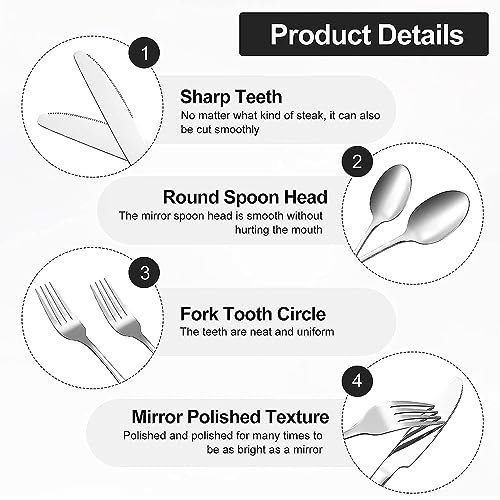 Camping Besteck Set, Travel Camping Geschirr Set, 2 Personen Campinggeschirr Edelstahl Reisebesteck Gabeln Löffel Messer Grillzange Teller mit Reißverschluss Fall für Wandern Camping(Schwarz) – Bild 3