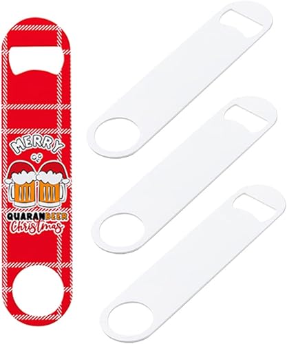 Miniatura 2 de Juego de 12 abridores de botellas de sublimación – 6.97 x 1.58 pulgadas, abridor de botellas de cerveza de acero inoxidable personalizado resistente