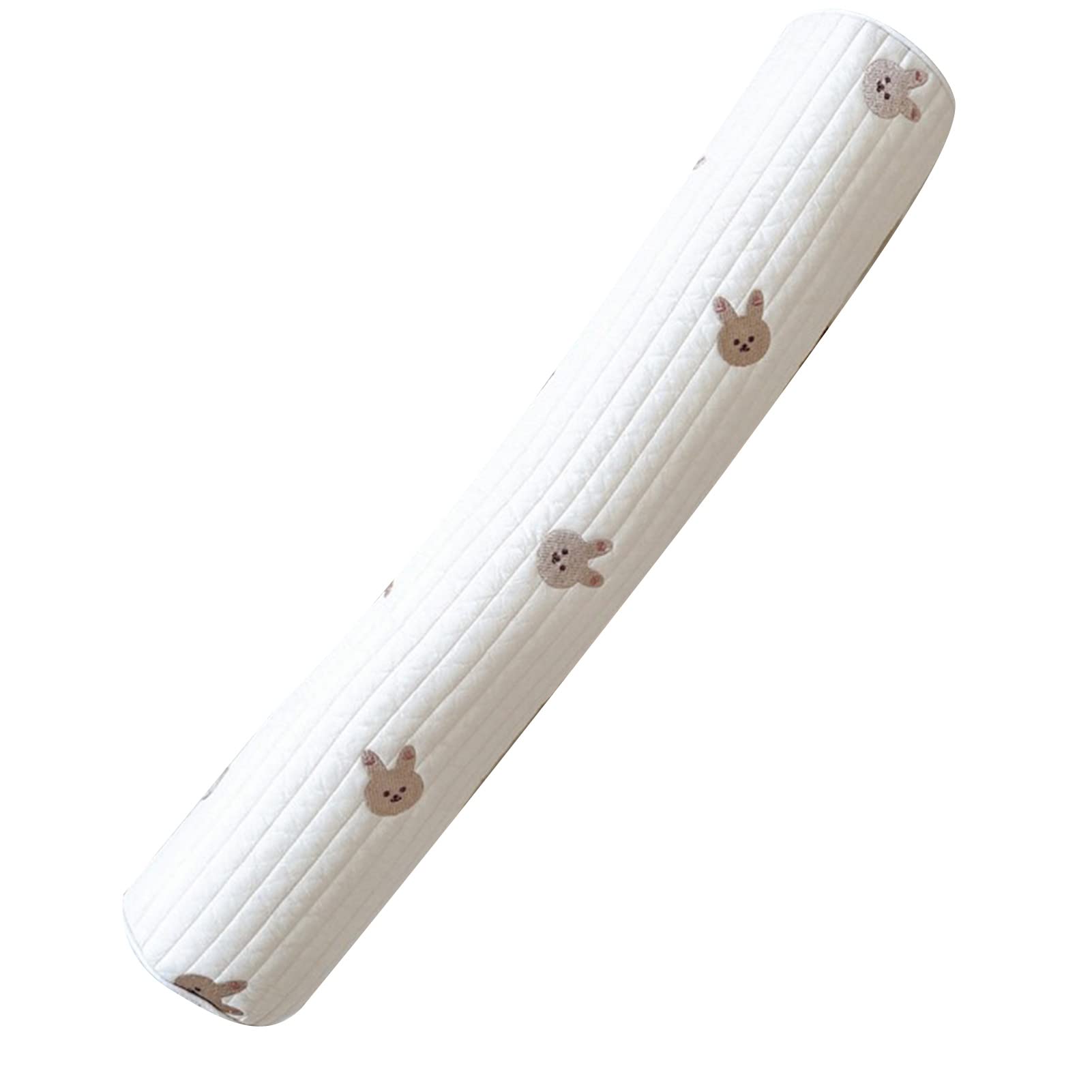 Oreiller de corps pour bébé en coton doux motif lapin pour lit et poussette