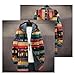 BIVENANT Cardigan Hoodies for Men Long Jackets Hooded Colorful Striped Print Graphic Hoodie Knitted Sweater Jacket with Zipper Work Vintage Lightweight Crew Neck Long Coats for Men