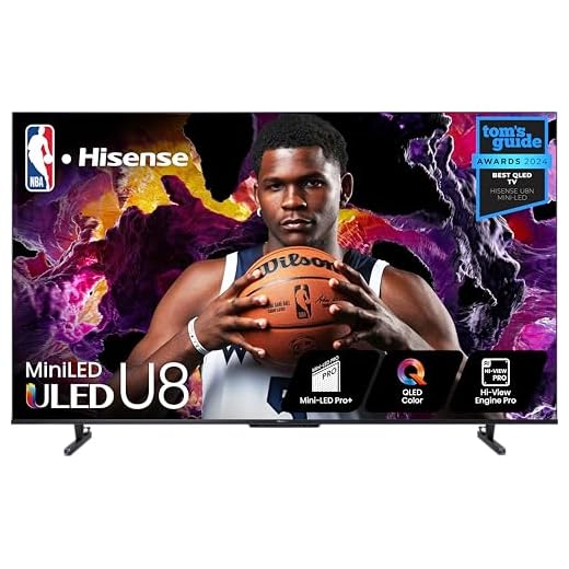 Hisense U8 Series 55U8N 55-Inch ULED 4K Smart TV | Mini-LED Pro+ | QLED | 1800 Nits | 144Hz | Motion Rate 480 | Dolby Vision IQ · Atmos | Full Array Local Dimming | 2.1.2 Ch Surround Sound | Google TV