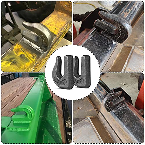 Image of 6PCS Weld-On Clevis Grab Chain Hooks, 3 /8 inch Tractor Bucket Hooks