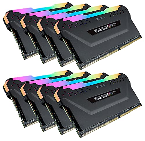CORSAIR Vengeance RGB PRO - DDR4 - 256 GB: 8 x 32 GB - DIMM 288-PIN - ungepuffert - RAM - Immagine 11