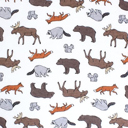 Image of Hudson Baby Unisex Baby Cotton Fitted Crib Sheet, Animal Adventure, One Size