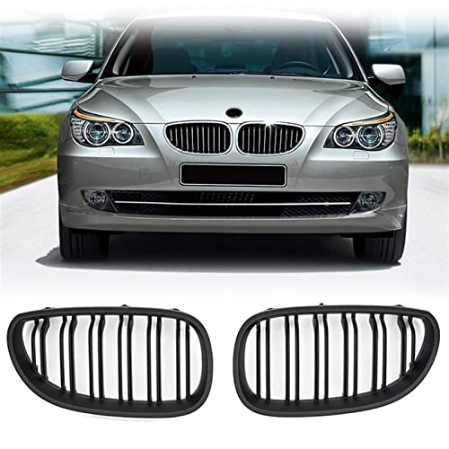 Parrillas de riñón para BMW E60 y E61, rejillas frontales de estilo deportivo 2003-2010 2