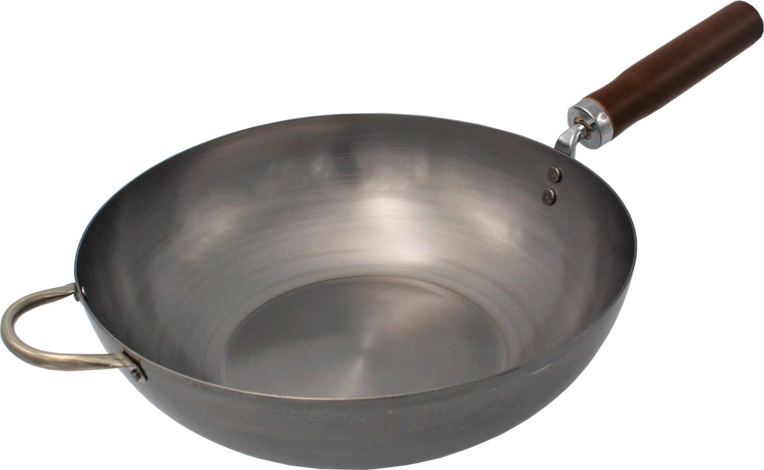 Amazon.com: Fujita Metal 020808 Iron One-Handed Wok, Wooden Handle