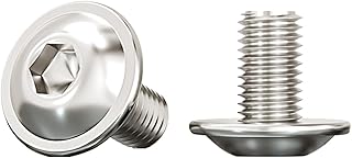 Drenky M8 X 12mm Rounded Head Screws with Fla...,