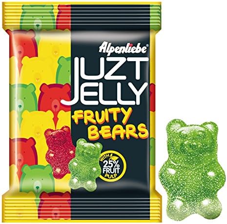 Alpenliebe Juzt Jelly, Fruity Flavour Bears Pouch, 72.8g