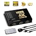 Produktbild HDMI Switch Box, Intelligenter 5-Port HDMI Switch unterstützt 4K Full HD1080p, 3D mit IR Fernbedienung HDMI-Switch mit 5 Anschlüssen