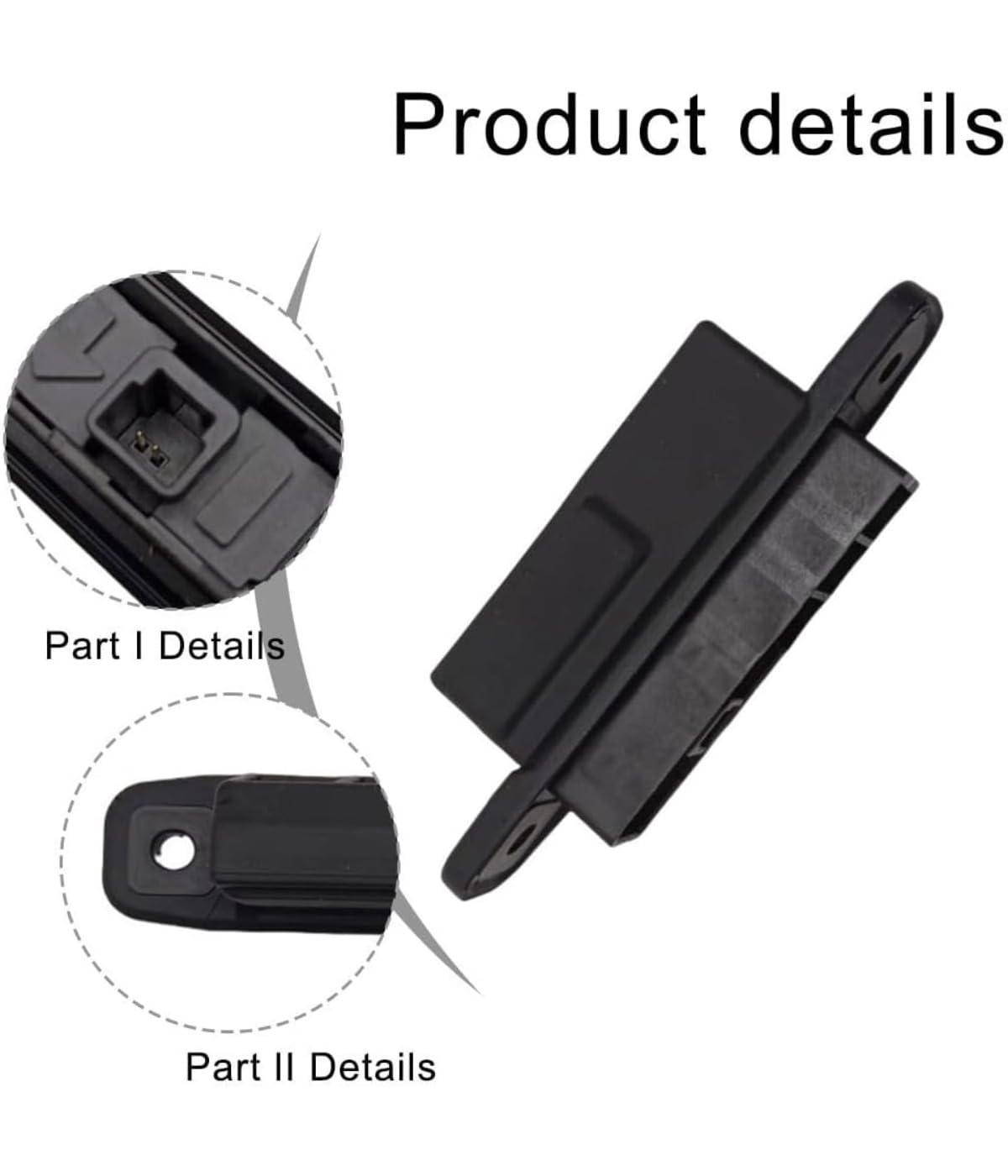 Hecktrunk-Entriegelungsschalter, Kofferraumöffnungsschalter, ABS-Material, Gilt für 5 Modelle (2012-2015), OEM C513-62-4B0, Schwarz, 1 Stück
