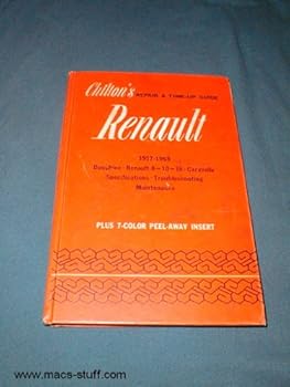 Hardcover Chilton's Repair & Tune-Up Guide Renault 1957-1968 (Dauphine, Renault 8-10-16, Caravelle) Book