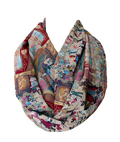 Etwoa Opera Theater Pattern Infinity Circle Scarf4