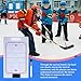 Dynaeuty Ice Hockey Dry Erase Coaches Clipboard, 16 x 9.8 inch Double Sided Whiteboard with Marker Pen