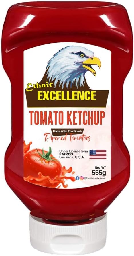 Excellence Ethnic Tomato Ketchup Squeezy Bottle 555gm