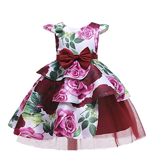 Vestido de fiesta de desfile con acabados de alta costura para niñas