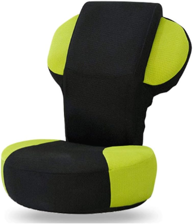 Floor Folding Yoga Game Chair Adjustable Ergonomic Kneeling Chair Office Posture Exercise(Black)