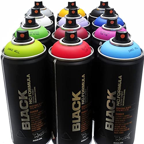 Montana Black Kolory 400 ml Popularna seria 12 graffiti Street Art Mural farba