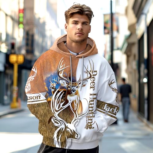 Image of PriAmi Custom Camo Hoodie for Women, 3D Pullover Hunting Sweater Gift