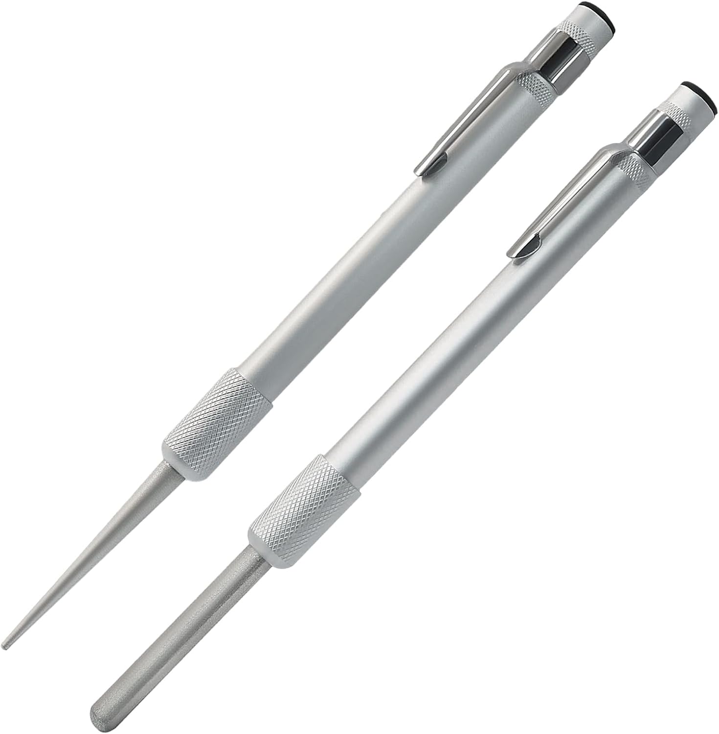 2Pcs Precision Glass Repair Tool Pen, Blue Diamond Carbide Glass File Chip Repair Kit, Non-Slip Ergonomic Handle for Stemware & Crystal Repair/DIY Enthusiasts