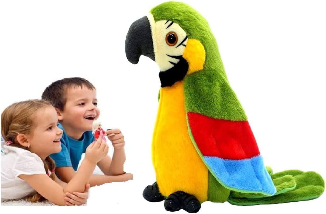 Wizme Kids Talking Parrot Toy, Talk Back Toys for Boys and Girls