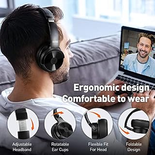 OneOdio Casque Bluetooth A30 Réduction de Bruit Hybride, 45H Autonomie, Hi-Res Audio, Anti Bruit Casque sans Fil… - Les Beatles, Paul McCartney, John Lennon, RIngo Starr, George Harrison OneOdio Casque Bluetooth A30 Réduction de Bruit Hybride, 45H Autonomie, Hi-Res Audio, Anti Bruit Casque sans Fil… – Image 6