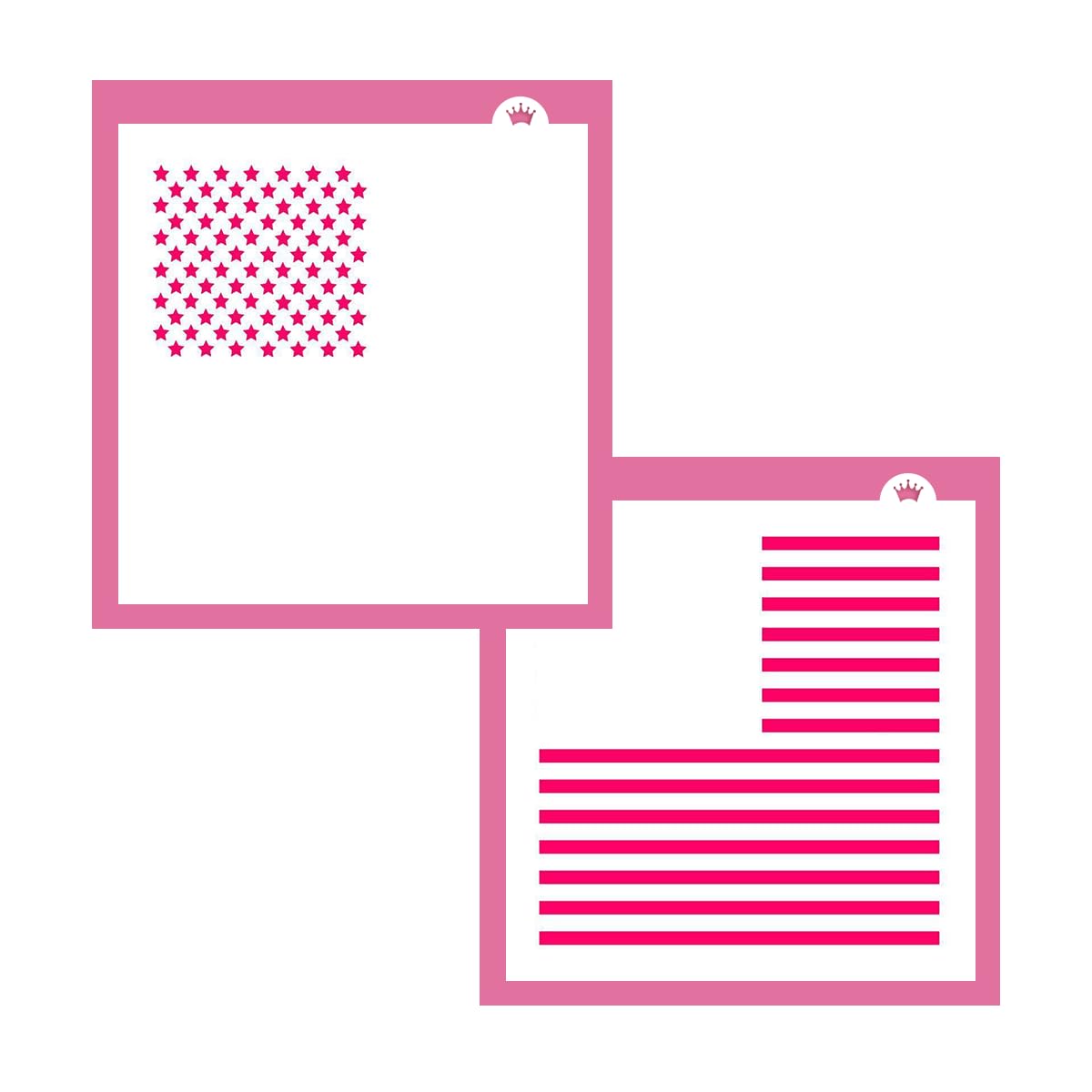 The Cookie Countess 2 Piece Flag Stencil