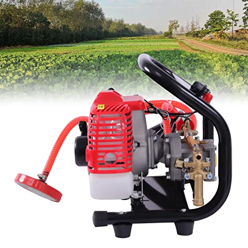 DSYOGX - Pulverizador de alta presión para motor de gasolina de 2 tiempos, pulverizador de alta presión, pulverizador de jardín, con manguera de alta presión y caldera de dosificación de combustible
