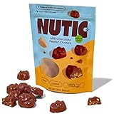 Milk Chocolate Peanut Clusters by Nutic | 1 Lb | Milk Chocolate Covered Peanuts Candy For Snacks And
