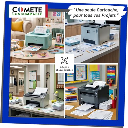 Cartouches 302XL compatibles HP Envy 4520 Deskjet 3630 Officejet 3835 COMETE - 3