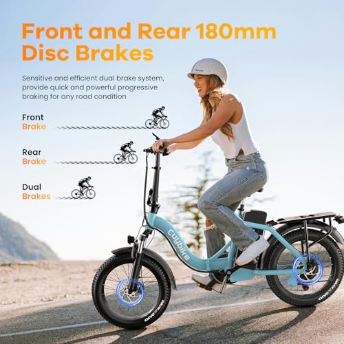 Folding Electric Bike for Adults with Peak 1000W Motor, 48V