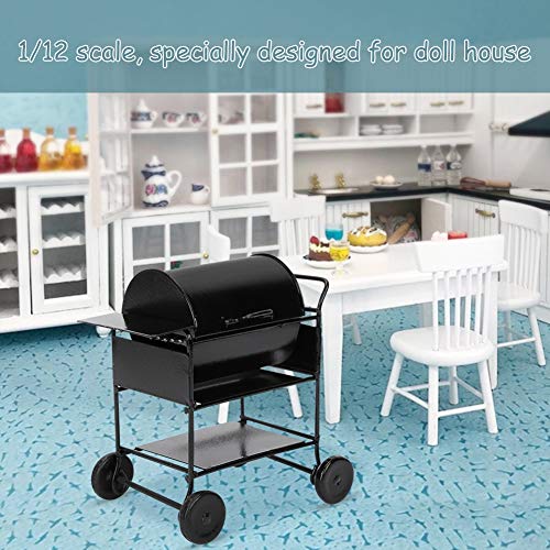 1:12 Minipuppenhaus BBQ Braten Zubehör Küche Simulation Ornament Dekor Spielzeug (BBQ Rack) – Bild 4